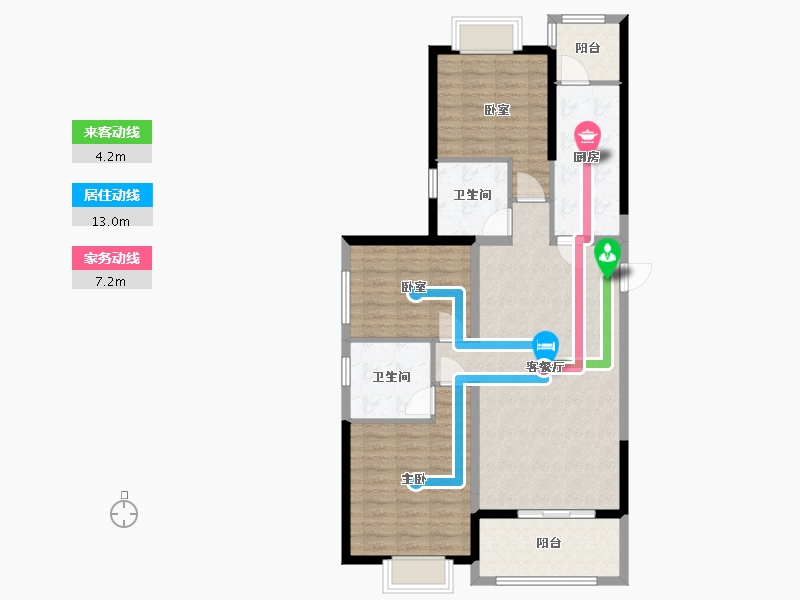 江西省-南昌市-恒大翡翠珺庭2期-99.00-户型库-动静线