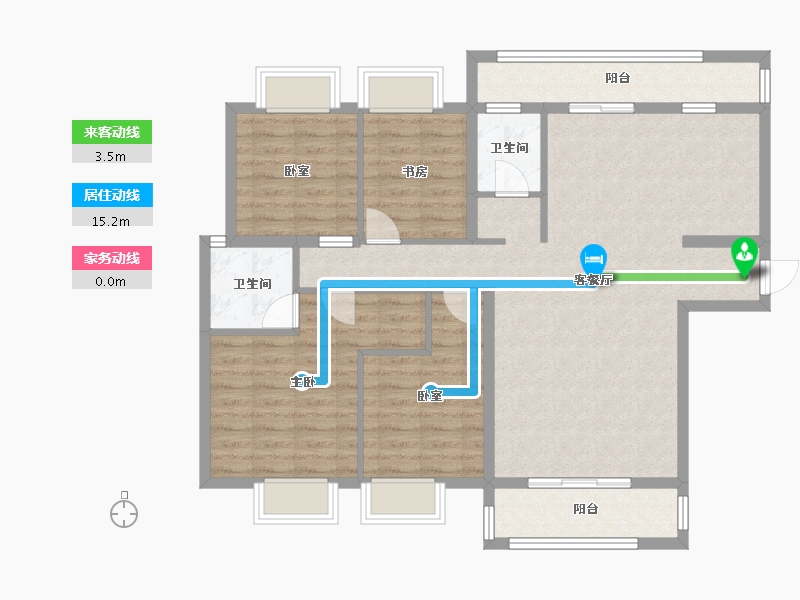 江西省-宜春市-御龙湾-144.00-户型库-动静线