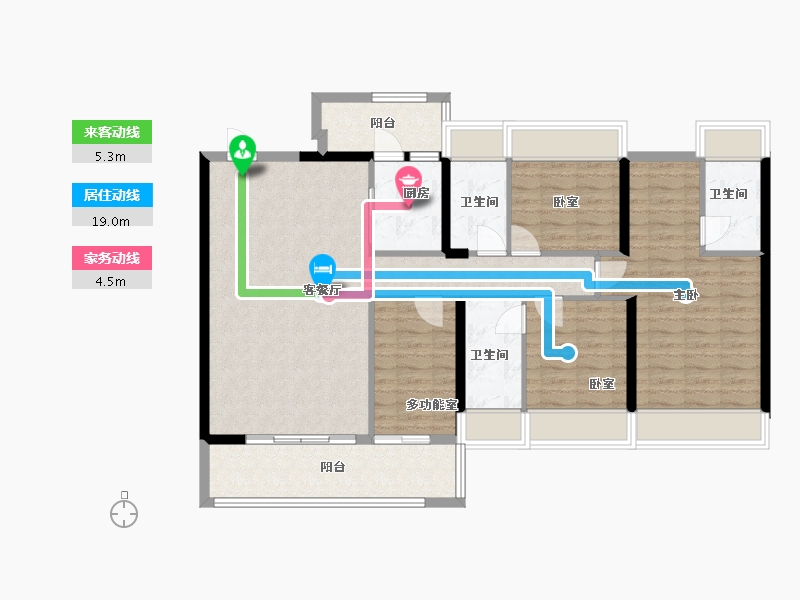 广东省-肇庆市-金沙1号-117.18-户型库-动静线