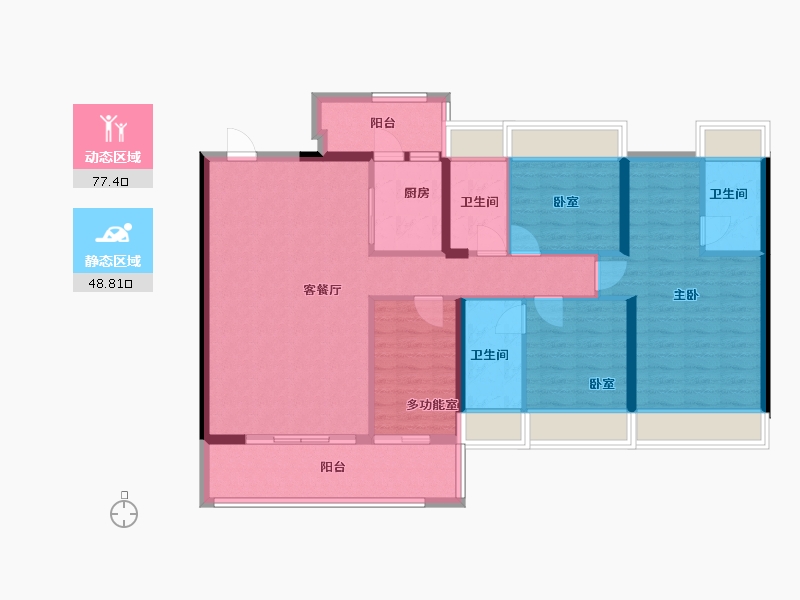 广东省-肇庆市-金沙1号-117.18-户型库-动静分区