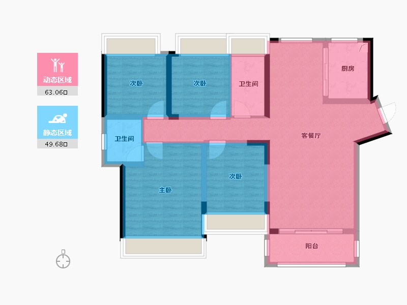 湖南省-湘西土家族苗族自治州-诚信御景园-120.00-户型库-动静分区