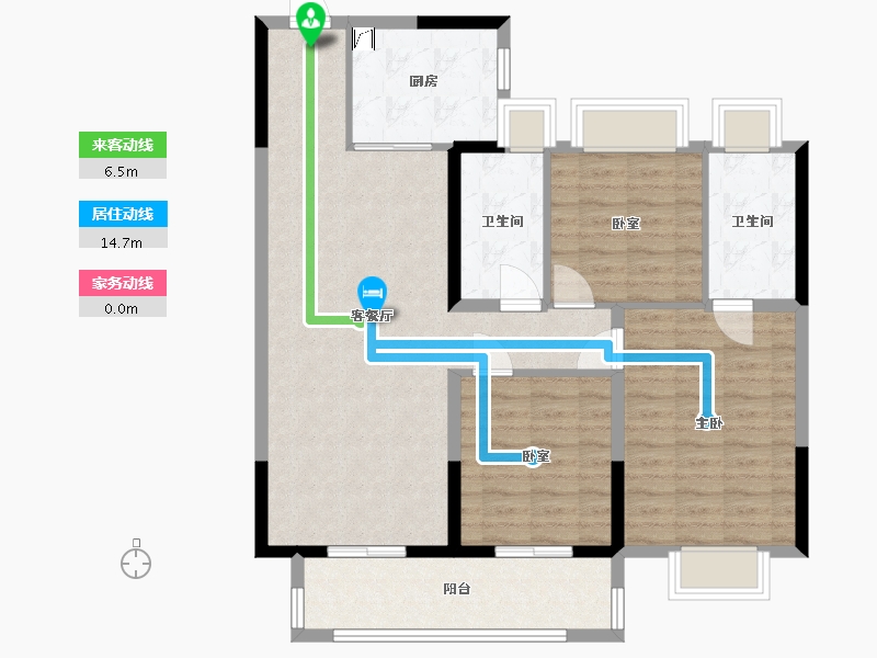 江苏省-镇江市-碧桂园樾府-100.00-户型库-动静线