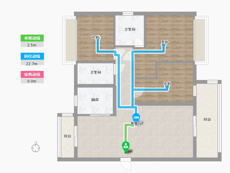 湖北省-黄冈市-东泰华城-98.00-户型库-动静线