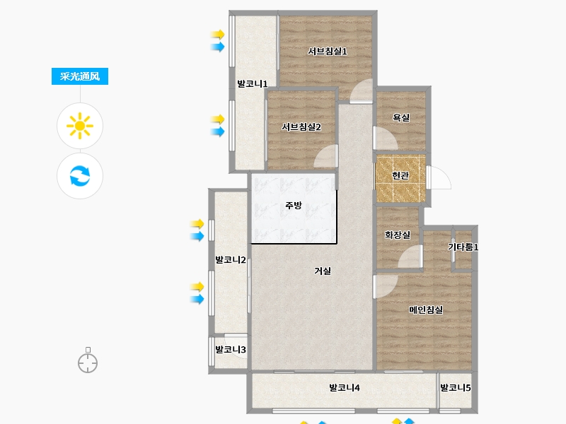 경기도-하남시-미사강변루나리움-114.89-户型库-采光通风