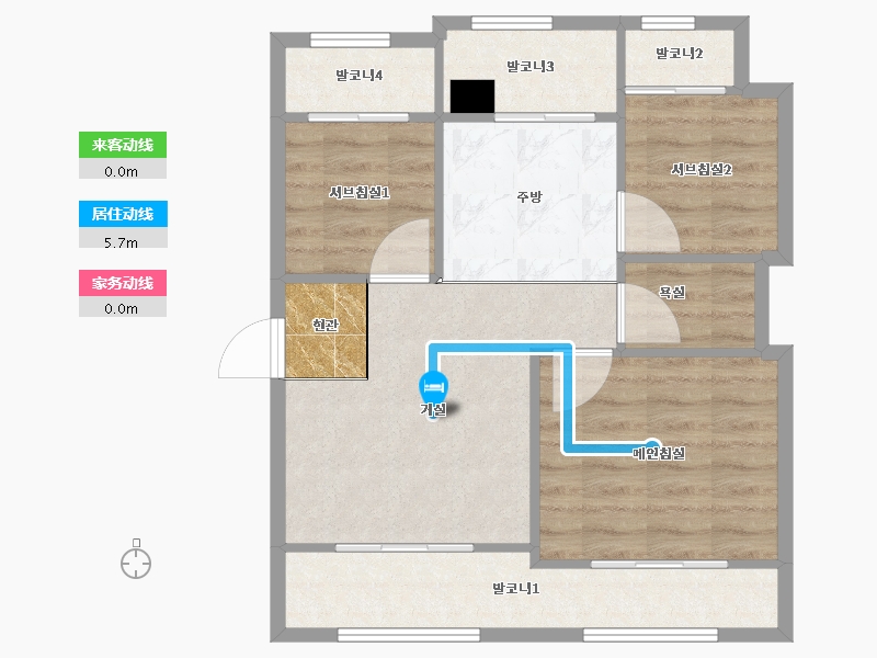 경기도-안양시 동안구-초원5단지LG-60.98-户型库-动静线