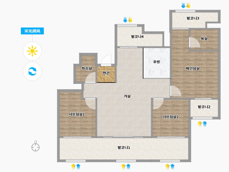 경기도-평택시-화현마을우림필유-121.10-户型库-采光通风