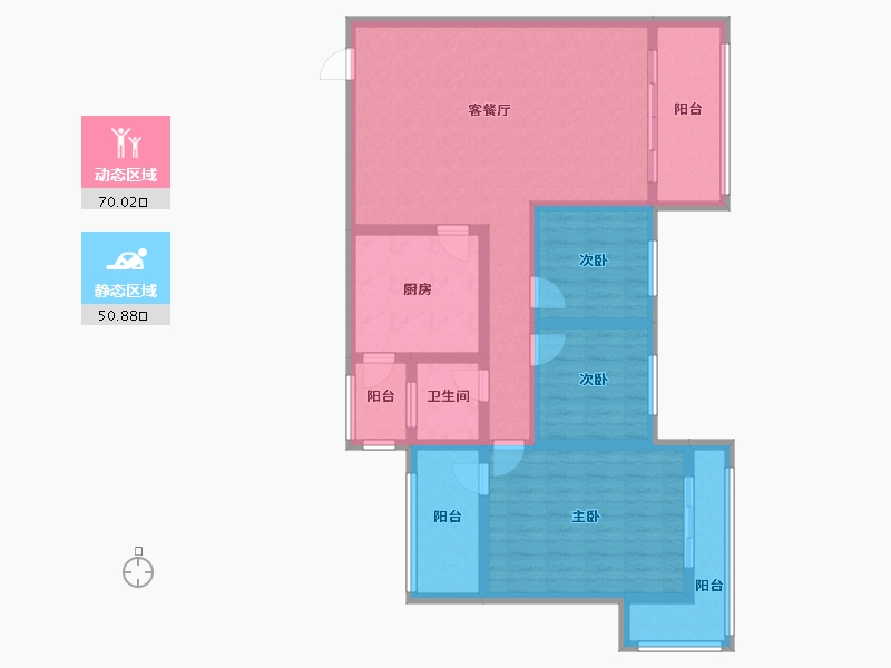 贵州省-黔南布依族苗族自治州-锦绣家园-111.81-户型库-动静分区