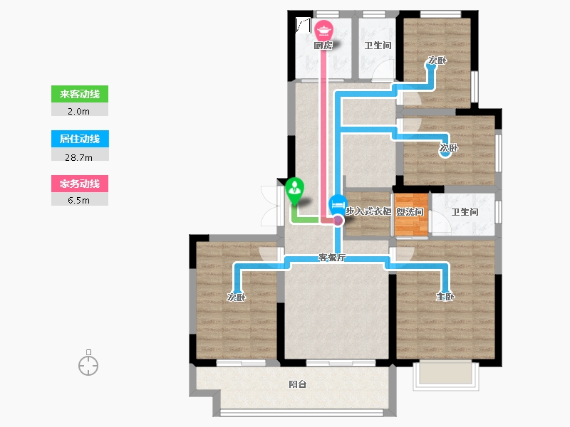 江苏省-连云港市-恒润郁洲府-100.00-户型库-动静线