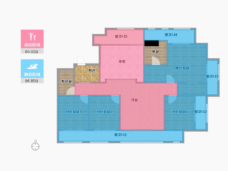 경기도-안양시 동안구-평촌e-편한세상-159.97-户型库-动静分区