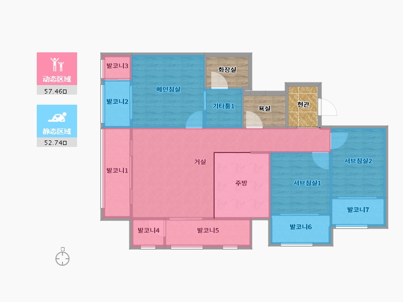 경기도-하남시-미사강변센텀팰리스-113.15-户型库-动静分区