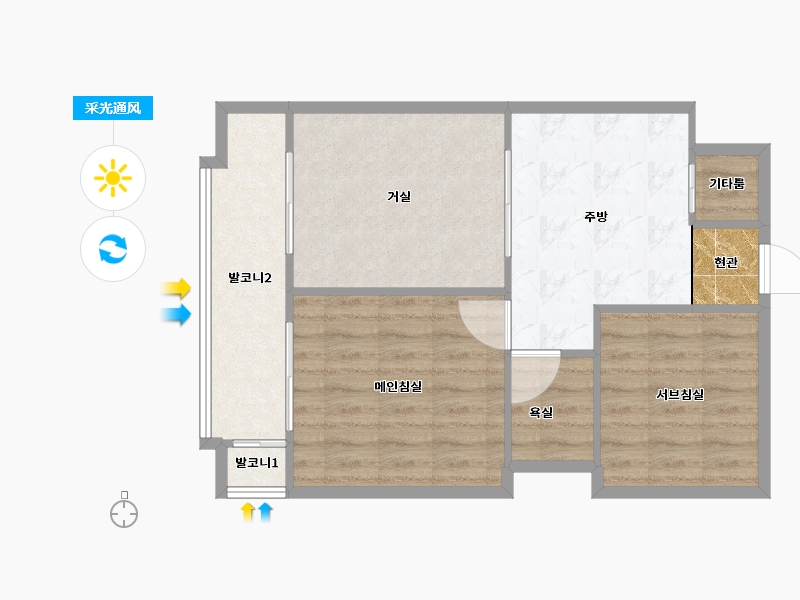 서울특별시-강서구-가양6단지-61.50-户型库-采光通风