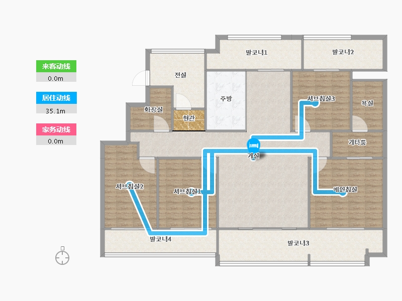 경기도-용인시 기흥구-어정마을동백아이파크-177.10-户型库-动静线