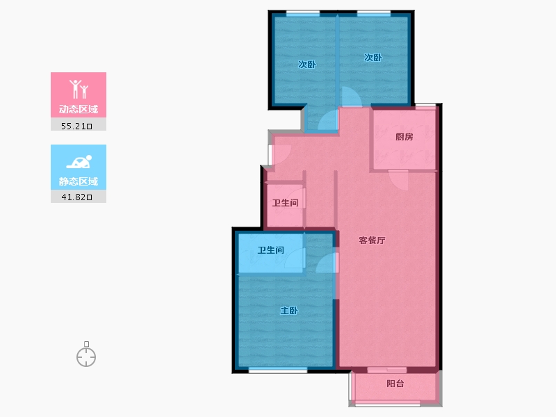 北京-北京市-未来逸园-97.00-户型库-动静分区