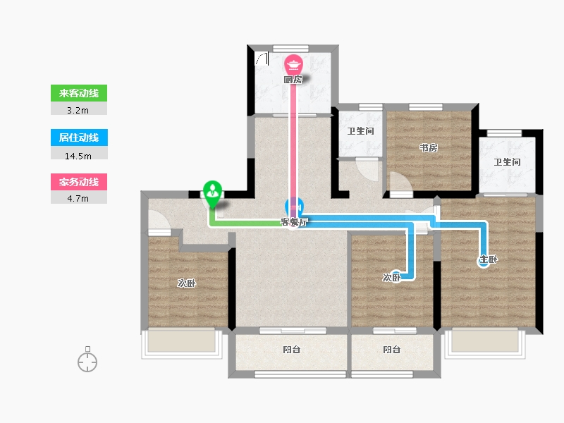 江苏省-常州市-保利和光晨越-101.29-户型库-动静线