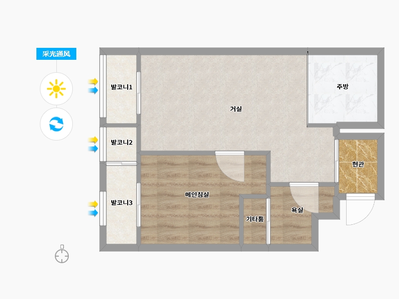 서울특별시-강남구-선릉역대우아이빌5차-43.55-户型库-采光通风