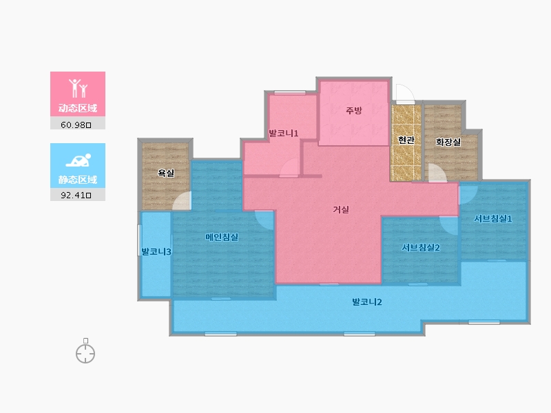 경기도-화성시-동탄숲속마을모아미래도1단지-163.70-户型库-动静分区