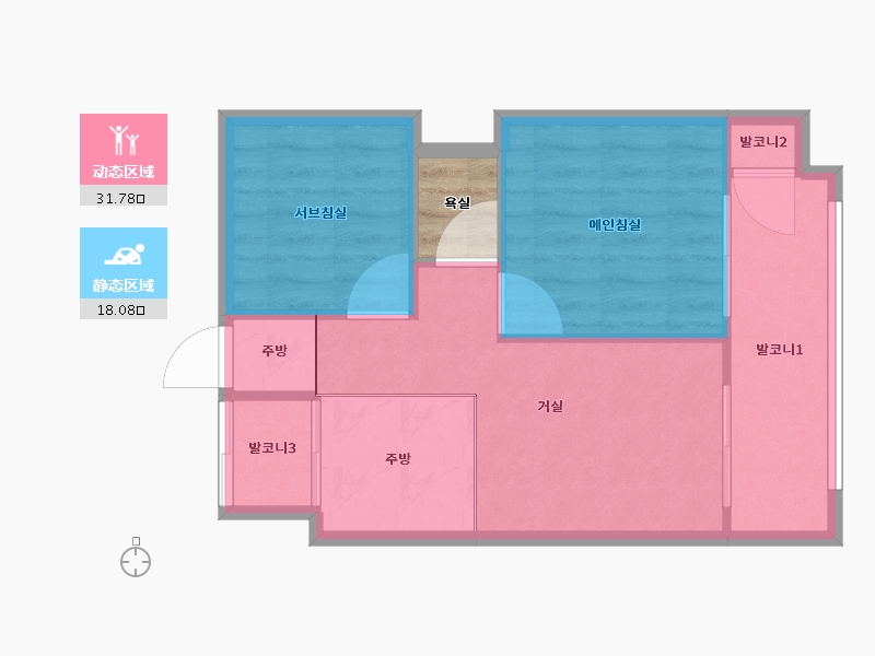 서울특별시-강남구-대원칸타빌-47.79-户型库-动静分区