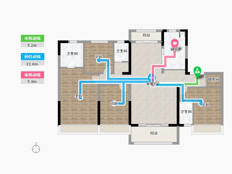 山东省-东营市-碧桂园鑫都·天樾-159.00-户型库-动静线