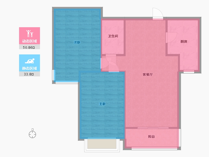 天津-天津市-嘉春园-74.72-户型库-动静分区