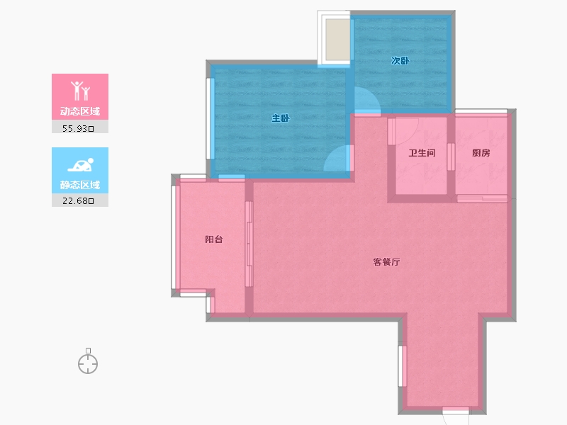 广西壮族自治区-南宁市-盛天东郡-84.00-户型库-动静分区