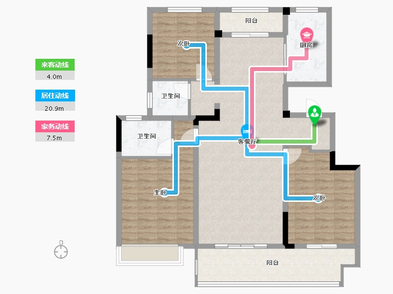 河南省-许昌市-金襄壹品-115.00-户型库-动静线