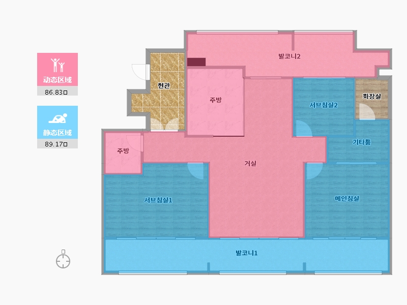 경기도-화성시-솔뫼마을한승미메이드-179.06-户型库-动静分区