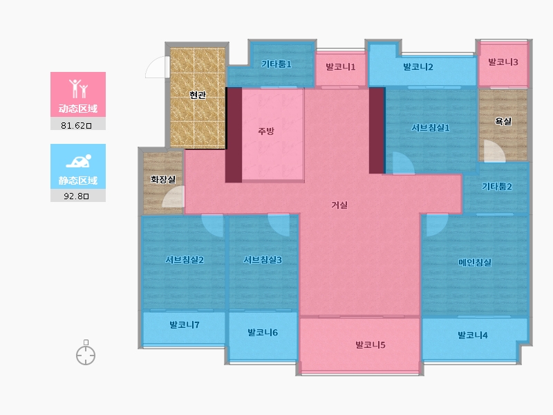 경기도-용인시 기흥구-어은목마을대원칸타빌-178.94-户型库-动静分区