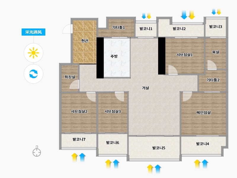 경기도-용인시 기흥구-어은목마을대원칸타빌-178.94-户型库-采光通风