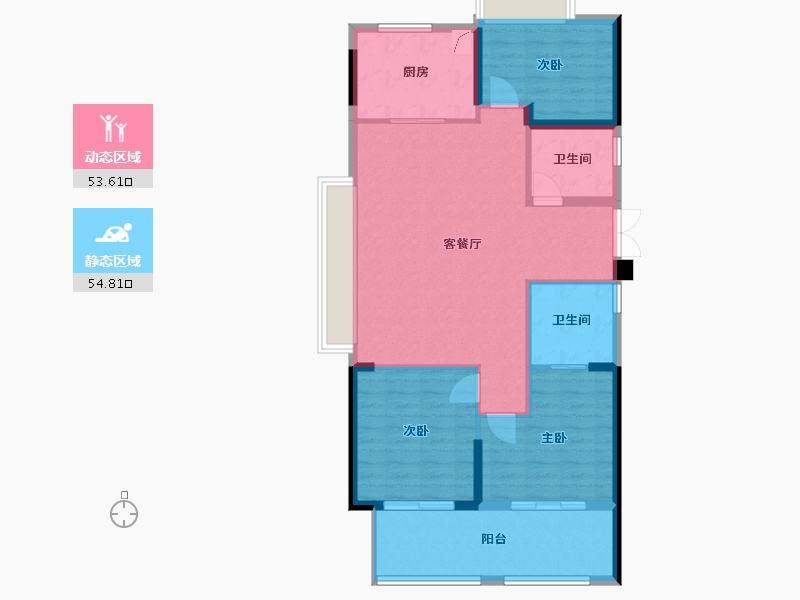 福建省-福州市-融侨誉江-98.00-户型库-动静分区