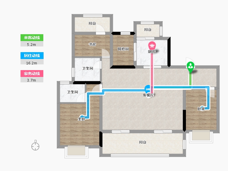 福建省-龙岩市-建发泱著-99.00-户型库-动静线