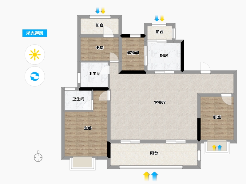 福建省-龙岩市-建发泱著-99.00-户型库-采光通风