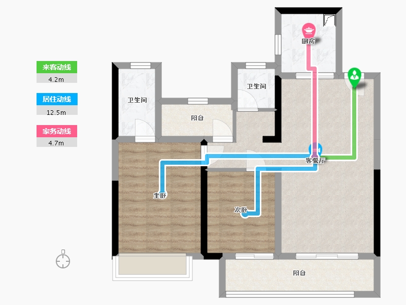 江苏省-常州市-空港国际星光城-109.00-户型库-动静线