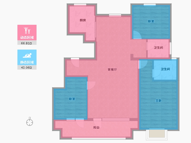 山东省-烟台市-中瑞城-98.00-户型库-动静分区