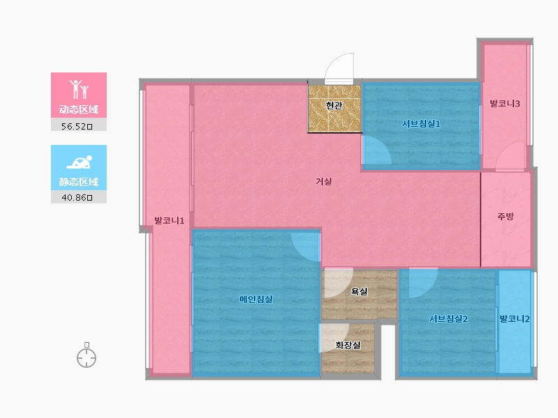 서울특별시-강남구-현대-99.41-户型库-动静分区