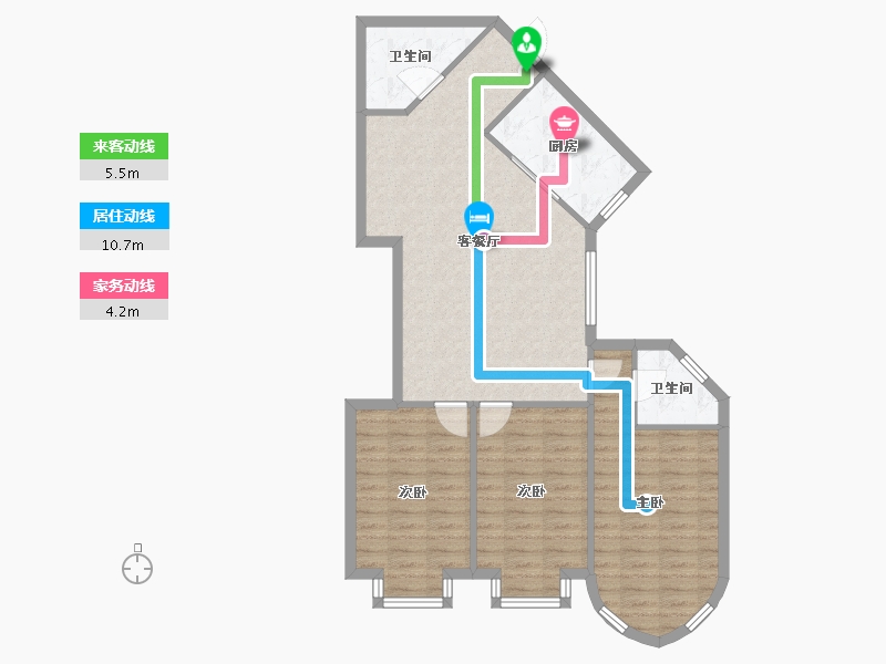 河北省-廊坊市-夏威夷北岸-93.00-户型库-动静线