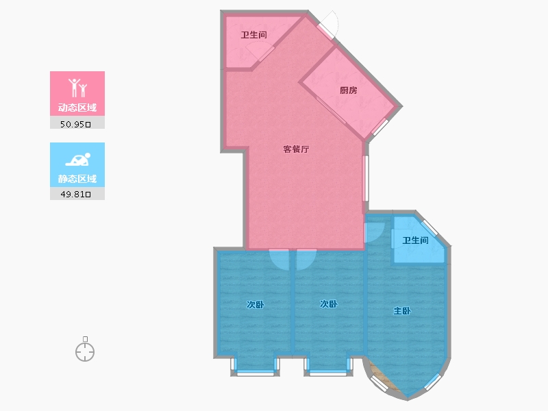 河北省-廊坊市-夏威夷北岸-93.00-户型库-动静分区