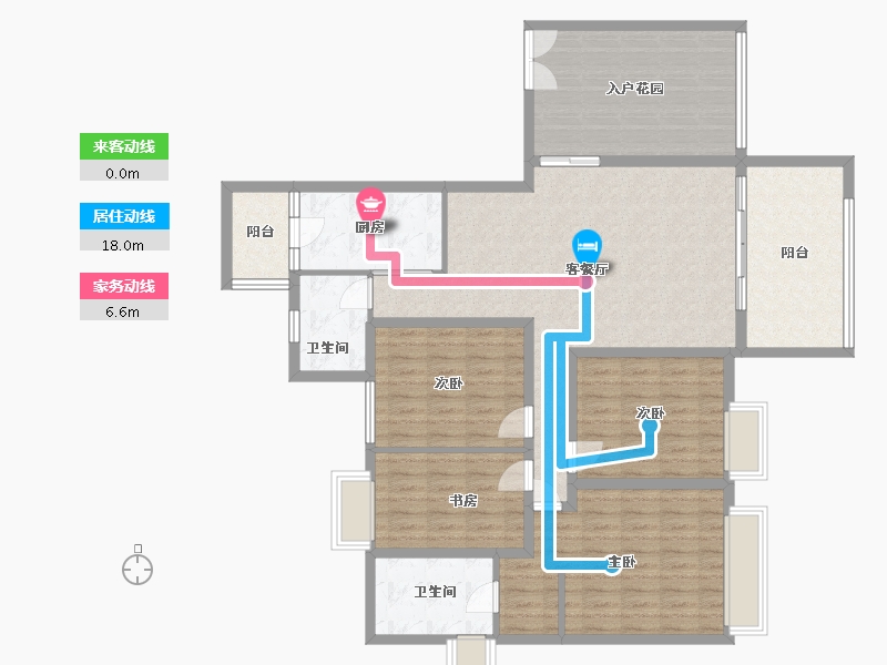 四川省-成都市-金沙鹭岛二期-120.00-户型库-动静线