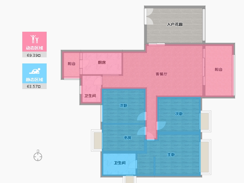 四川省-成都市-金沙鹭岛二期-120.00-户型库-动静分区