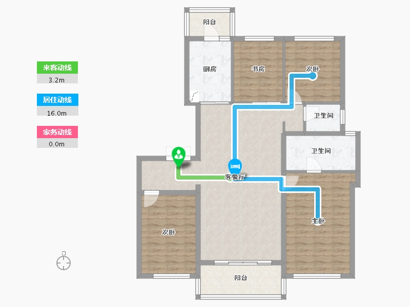 四川省-成都市-中南樾府-115.00-户型库-动静线