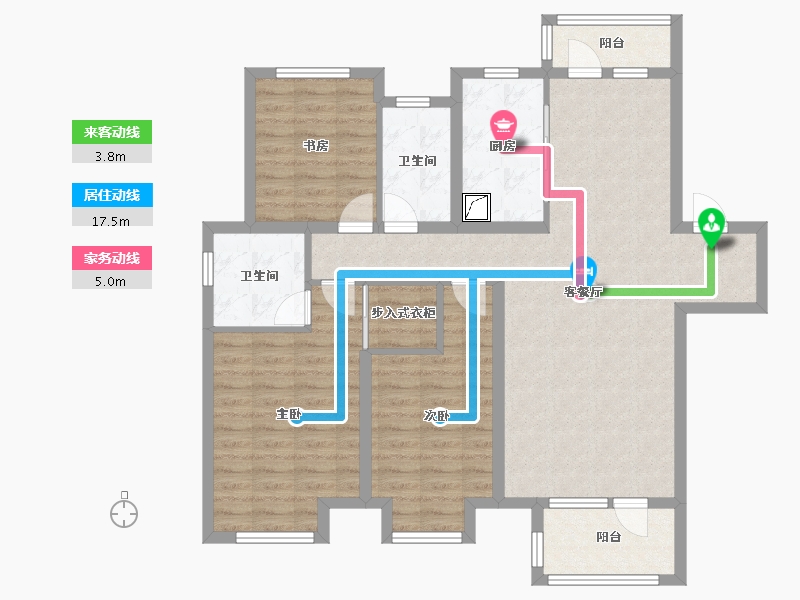 山东省-青岛市-融创·维多利亚湾-115.00-户型库-动静线