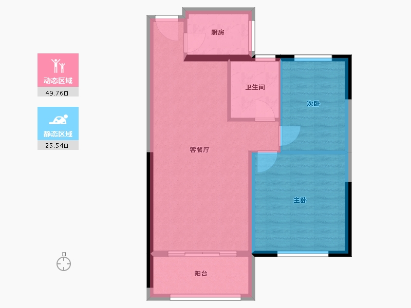 浙江省-嘉兴市-善和苑-68.00-户型库-动静分区