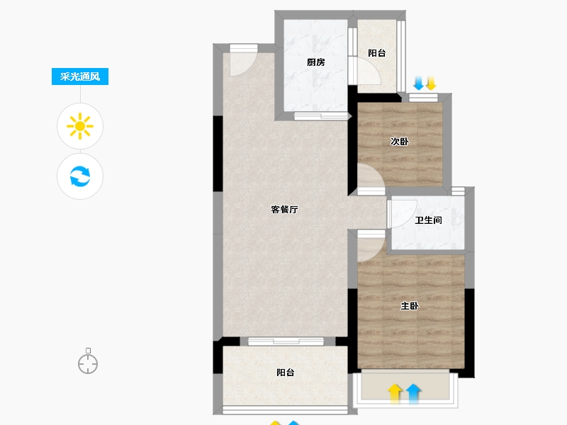 广西壮族自治区-北海市-中港城-77.70-户型库-采光通风