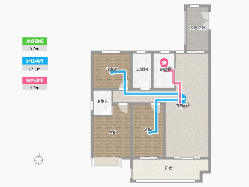 安徽省-宿州市-中煤华府-135.00-户型库-动静线