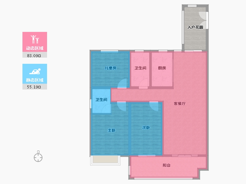 安徽省-宿州市-中煤华府-135.00-户型库-动静分区