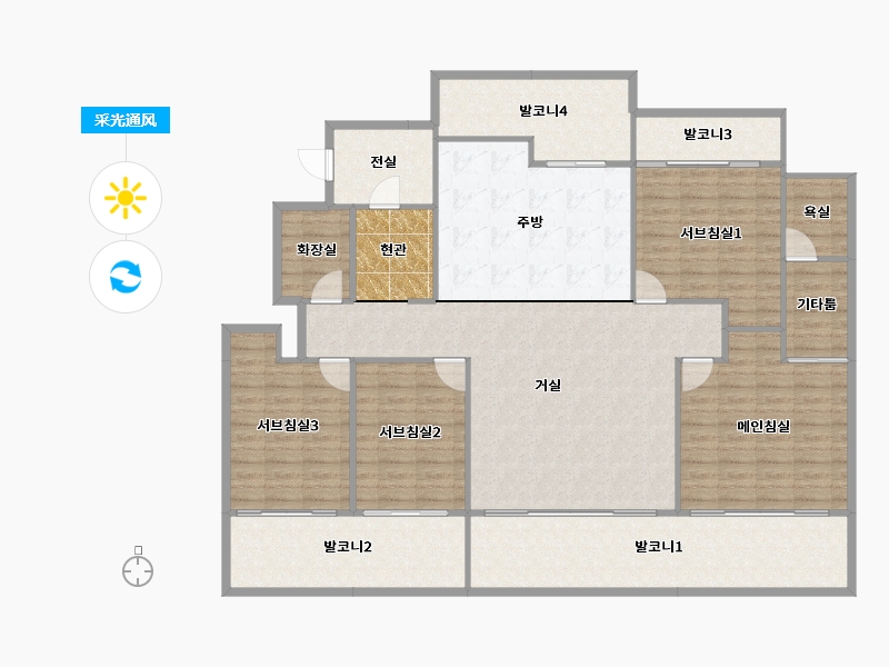 경기도-화성시-정든마을신창비바패밀리2차-170.02-户型库-采光通风