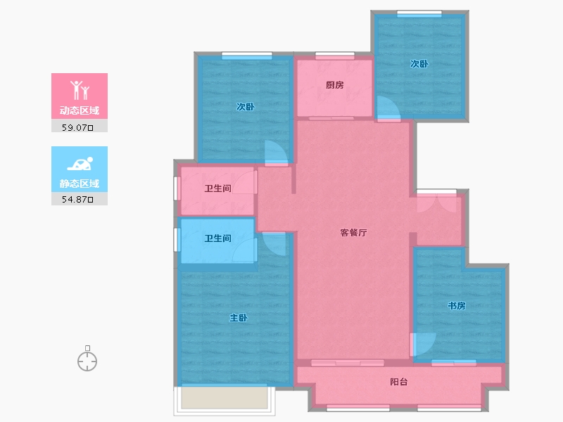 河南省-驻马店市-御都福邸-125.00-户型库-动静分区