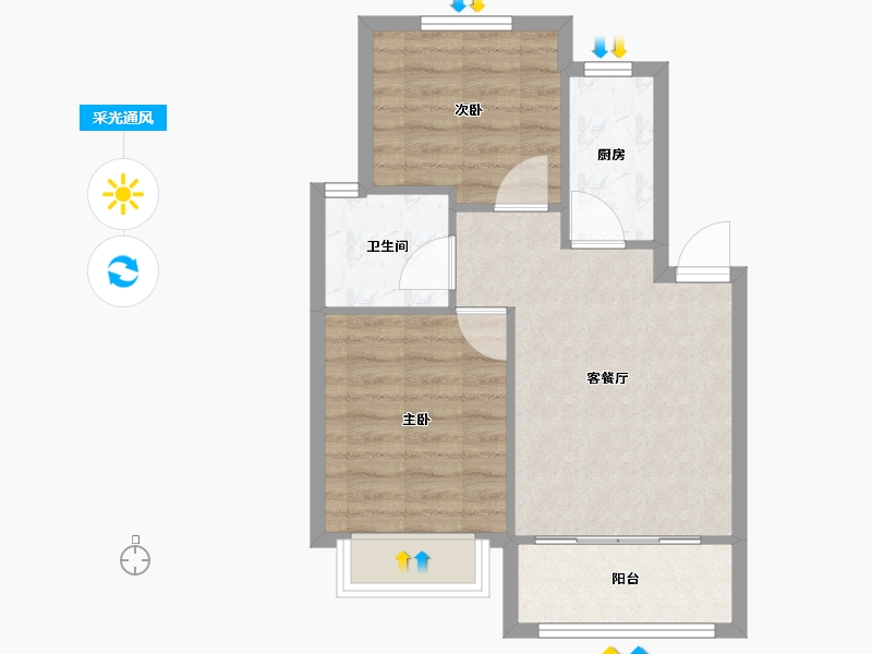 上海-上海市-菊晨苑-82.00-户型库-采光通风