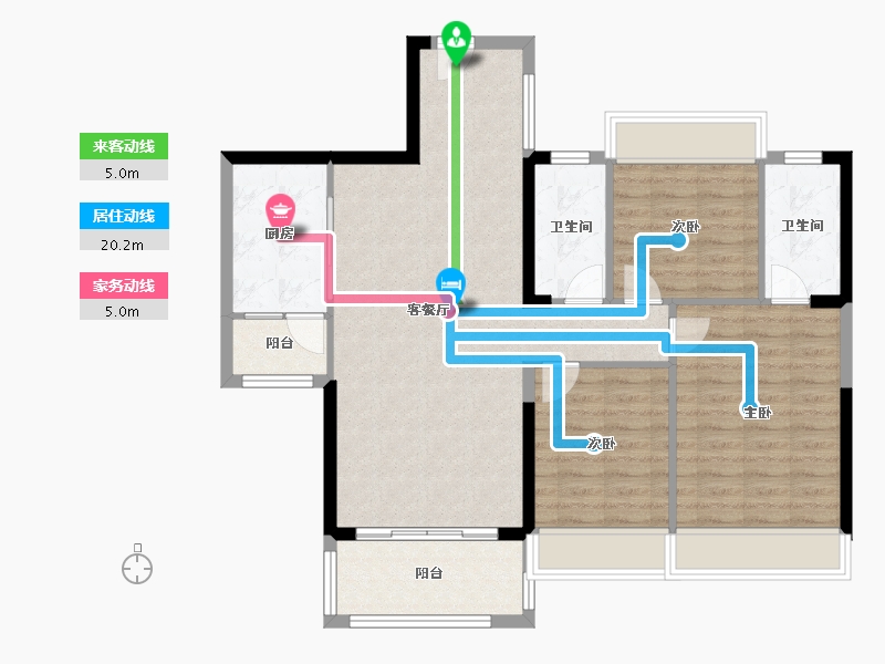 广东省-云浮市-汇景城-99.80-户型库-动静线