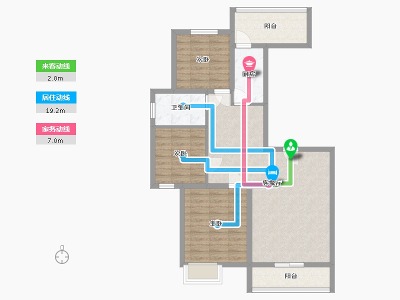 河北省-石家庄市-滨河华府-110.00-户型库-动静线