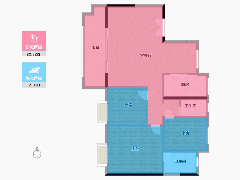 安徽省-滁州市-江海亭川-120.00-户型库-动静分区